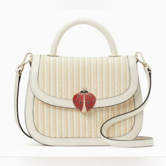 🔹️ Kate Spade🔹️ novelty Puffy Dottie Top Handle Ladybug Lock Crossbody NWOT - Picture 1 of 4